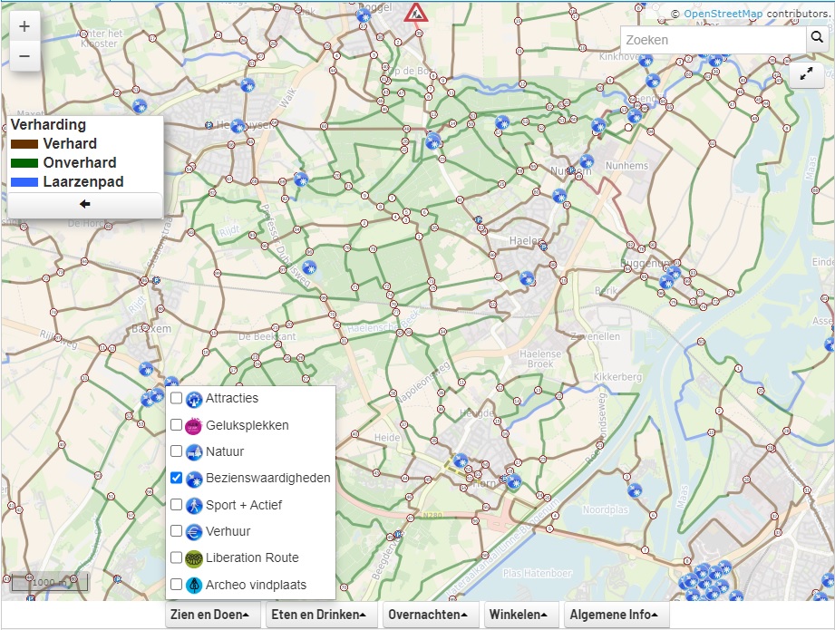 POI wandelrouteplanner Limburg